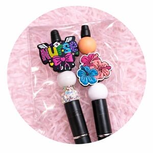 Colorful Pen Set with Floral and Graphic Designs